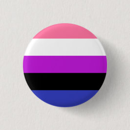 Genderfluid Flaggenknopf Button