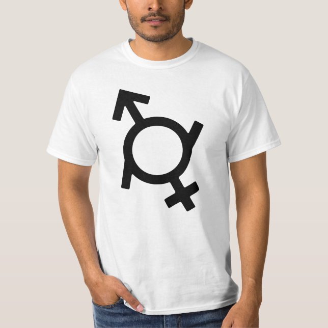 Genderfluid Gender Symbol T-Shirt (Vorderseite)