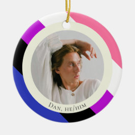 Genderfluid genderqueer Stolz Geschenk Keramik Ornament