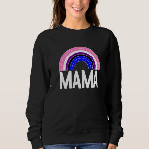 Genderfluid Mama Rainbow Lgbt Q Cool Prix Flag Co Sweatshirt