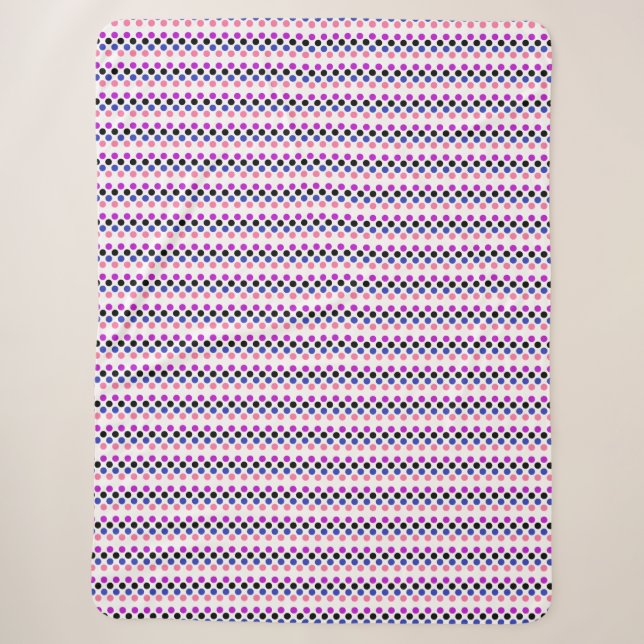 Genderfluid Pride Flag Punkte Sherpadecke (Vorderseite)