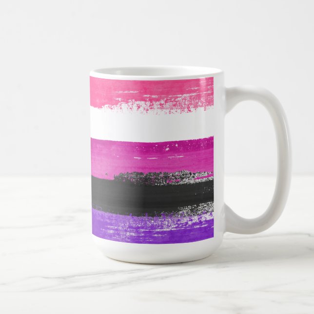 Genderfluid Pride Paint Kaffeetasse (Rechts)