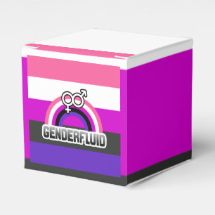 GENDERFLUID REGENBOGEN GESCHENKSCHACHTEL