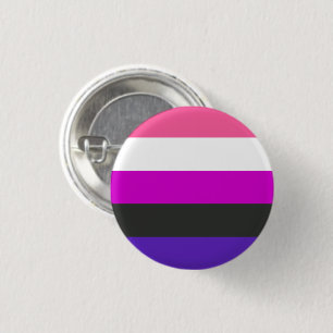Genderfluid-Stolperflagge Button