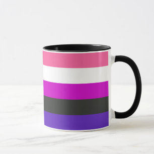 Genderfluid-Stolperflagge Tasse
