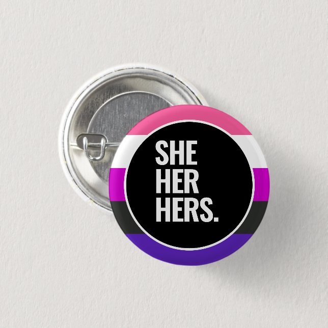 Genderfluid-Stolz Button (Vorne & Hinten)