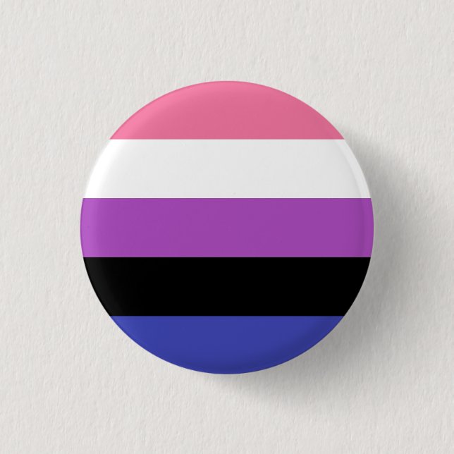 Genderfluid Stolz Button (Vorderseite)