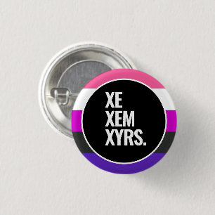 Genderfluid Stolz Button