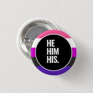 Genderfluid Stolz Button