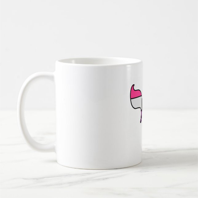 Genderfluid-Stolz-Flagge Chai Kaffeetasse (Links)