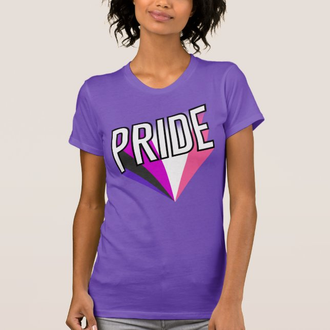 Genderfluid-Stolz T-Shirt (Vorderseite)