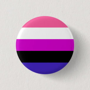 Genderfluid-Stolzflagge Button