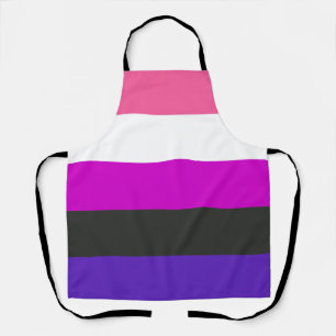 Genderfluid-Stolzflagge Schürze