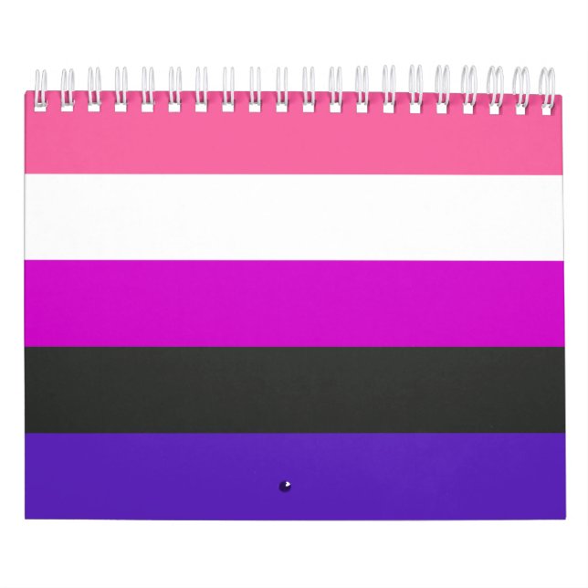 Genderfluid-Strichflagge Kalender (Titelbild)