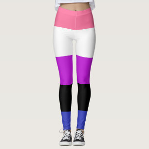 Genderfluid-Strichflagge Leggings