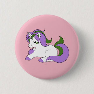 Genderqueer Einhorn Button