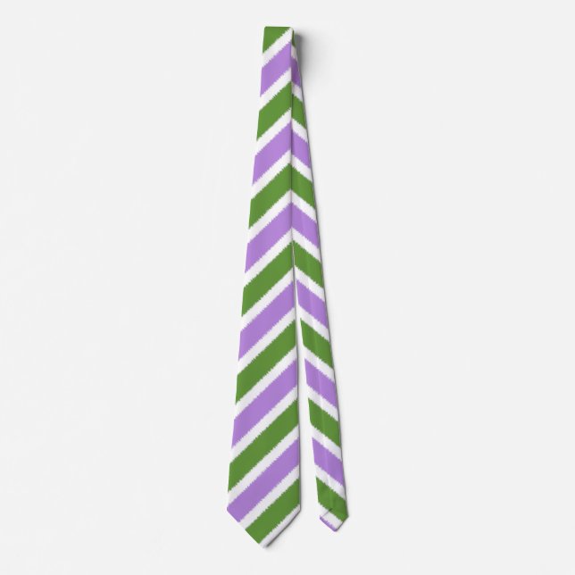 Genderqueer Flag Diagonal Stripe Neck Tie Krawatte (Vorderseite)