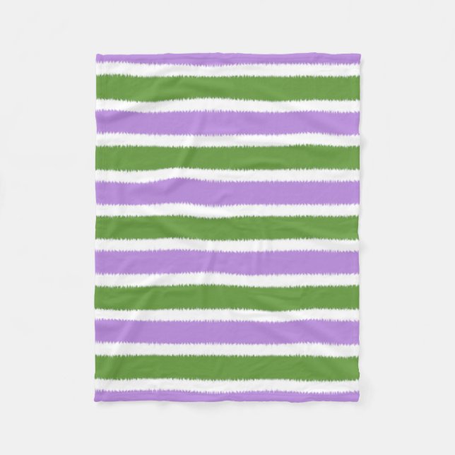 Genderqueer Flag Fleece Blanket (Vorderseite)