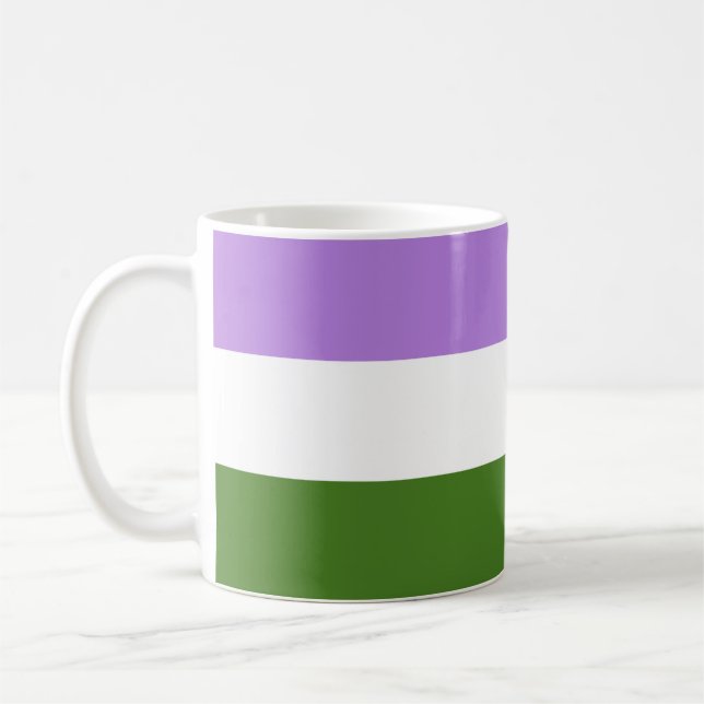 Genderqueer Flag Kaffeetasse (Links)
