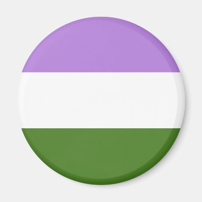 Genderqueer Flag LGBT Magnet (Vorne)