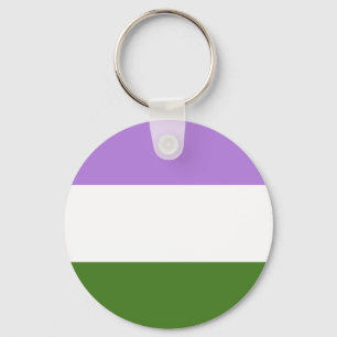 Genderqueer Flag LGBT Schlüsselanhänger