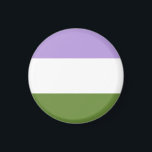 Genderqueer Flag Magnet<br><div class="desc">Ein einfaches Design mit den Farben der Fahne Genderqueer :)</div>