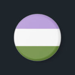 Genderqueer Flag Magnet<br><div class="desc">Ein einfaches Design mit den Farben der Fahne Genderqueer :)</div>