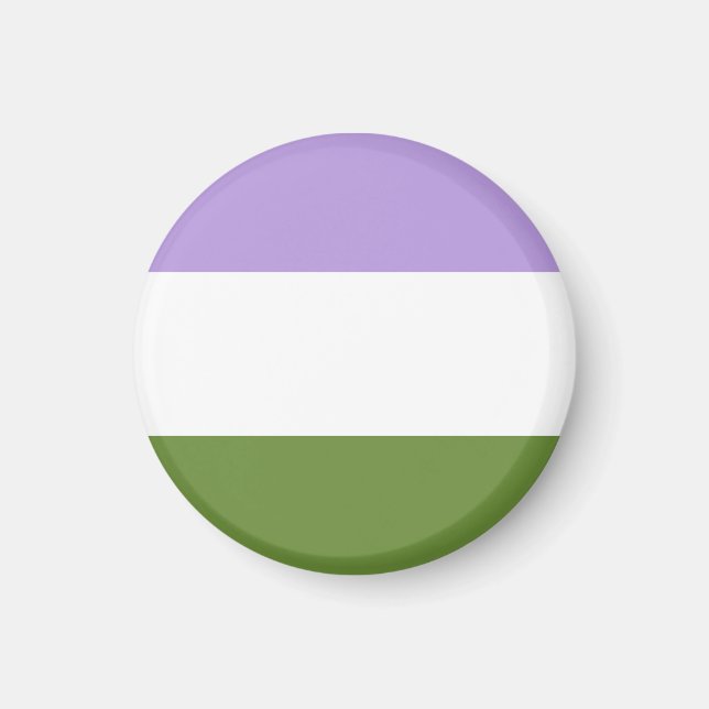 Genderqueer Flag Magnet (Vorne)