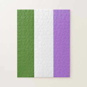 GENDERQUEER FLAG ORIGINAL -.png Puzzle