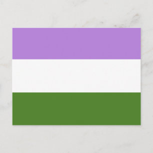 GENDERQUEER FLAG ORIGINAL -.pnng Postkarte