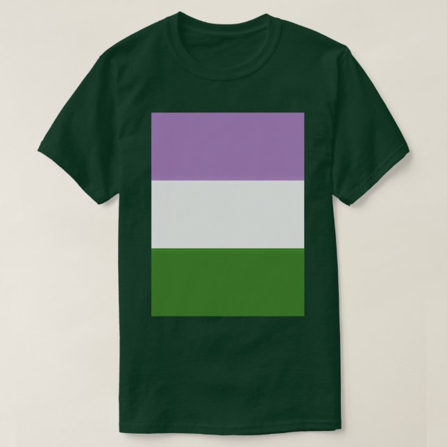 Genderqueer Flag T-Shirt (Design vorne)