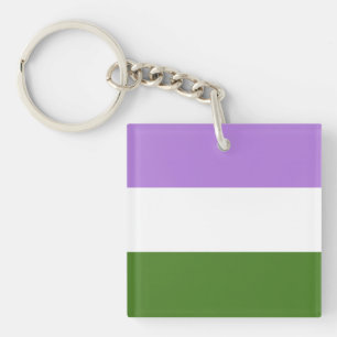 Genderqueer-Flagge Schlüsselanhänger
