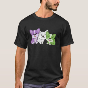Genderqueer-Flagge Stolz Lgbtq Hunde Genderqueer C T-Shirt