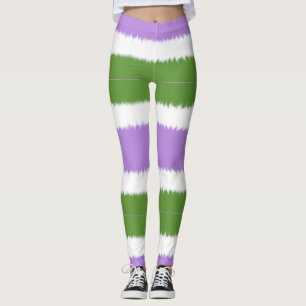 Genderqueer-Flagge-Weitstreifen-Leggings Leggings