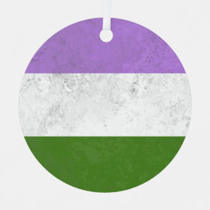 Genderqueer Ornament Aus Metall