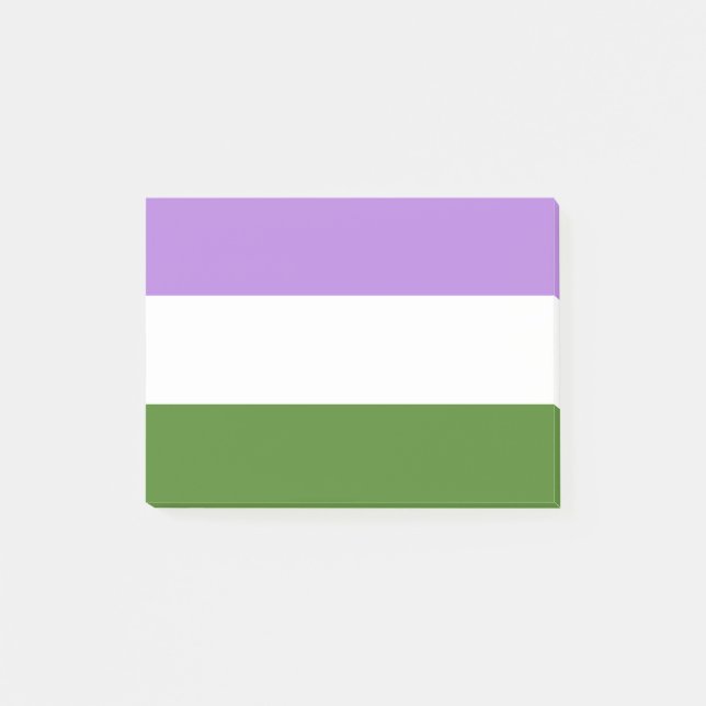 Genderqueer Post-it Klebezettel (Vorderseite)