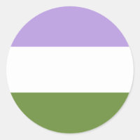 Genderqueer Pride Circle Aufkleber