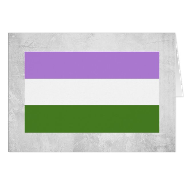 Genderqueer Pride Flag (Vorderseite (Horizontal))