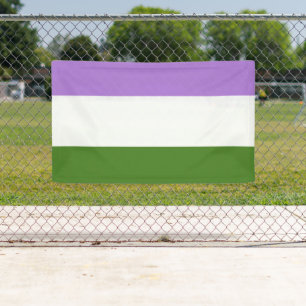 Genderqueer Pride Flag Banner