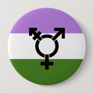 Genderqueer Pride Flag Button