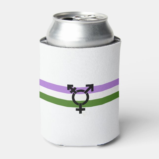 Genderqueer Pride Flag Dosenkühler (Kanne Vorderseite)