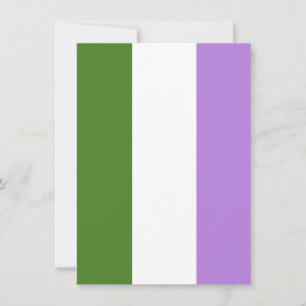 Genderqueer Pride Flag Feiertagskarte
