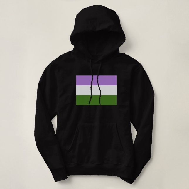 Genderqueer Pride Flag Hoodie (Design vorne)