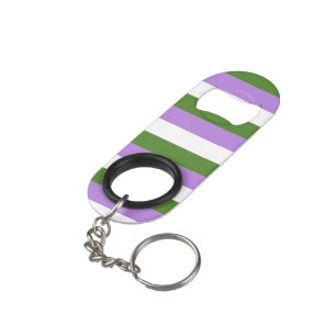 Genderqueer Pride Flag Schlüsselbund Flaschenöffner