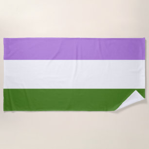 Genderqueer Pride Flag Strandtuch