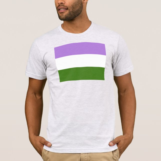 Genderqueer Pride Flag T-Shirt (Vorderseite)