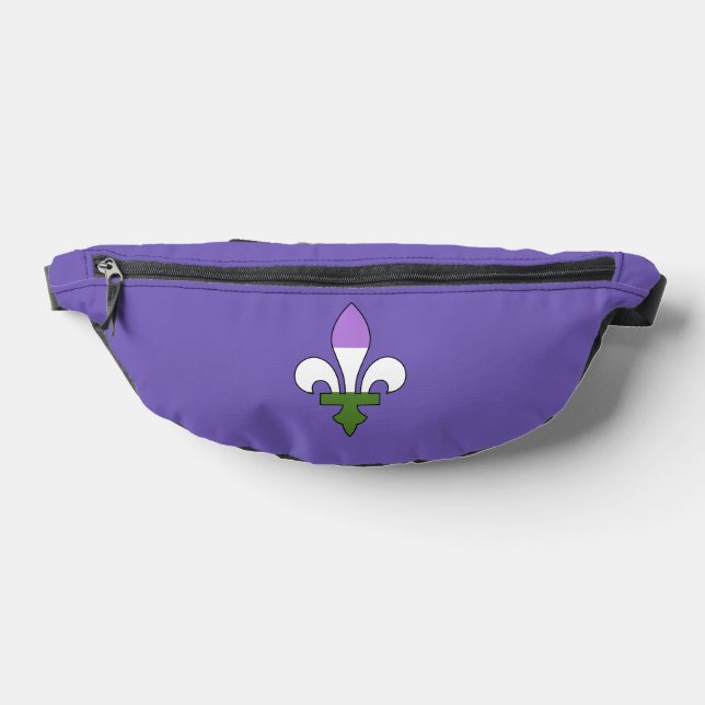 Genderqueer pride fleur-de-lis  bauchtasche (Ablage )