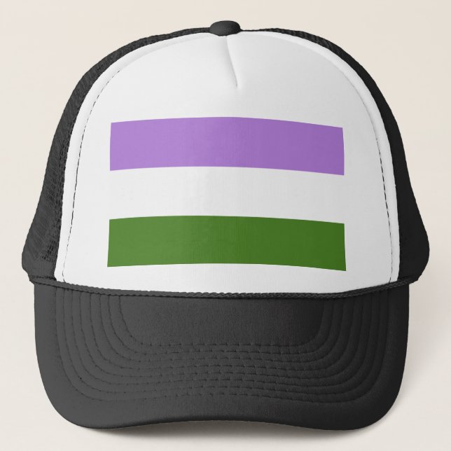 Genderqueer Pride Truckerkappe (Vorderseite)