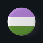 Genderqueer Stolz Flagge! Button<br><div class="desc">Zeig deinen Stolz!</div>