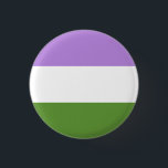 Genderqueer Stolz Flagge! Button<br><div class="desc">Zeig deinen Stolz!</div>